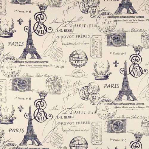Printed Wafer Paper - Parisian - Click Image to Close